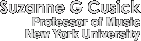 Suzanne G Cusick Professor of Music New
